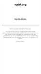 Mobile Screenshot of npid.org